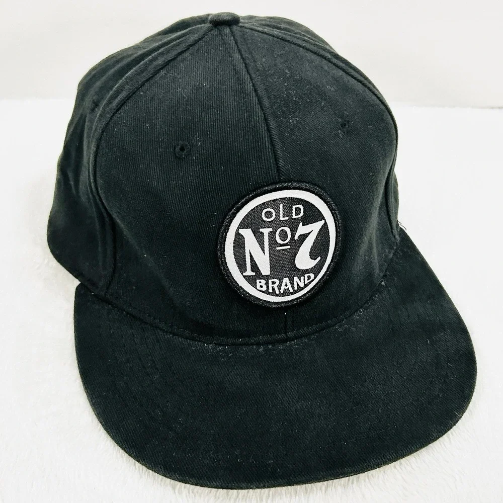 Jack Daniel's Old No. 7 Brand Drink Hat Cap Stretch Flex One Size Black Outdoors
